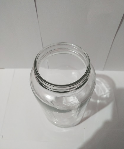 Glass Bottle 1 Liter Top